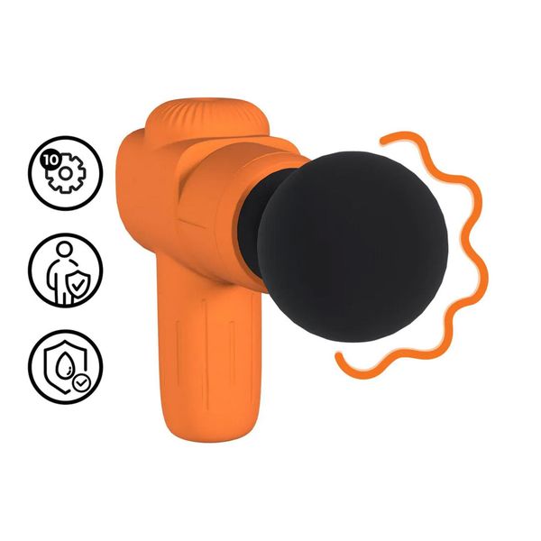 Mini Rechargable Microboost Massager - Orange zdjęcie 4