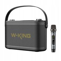 2 x Głośnik bezprzewodowy Bluetooth W-KING H10 S 80W + mikrofon (czarny)