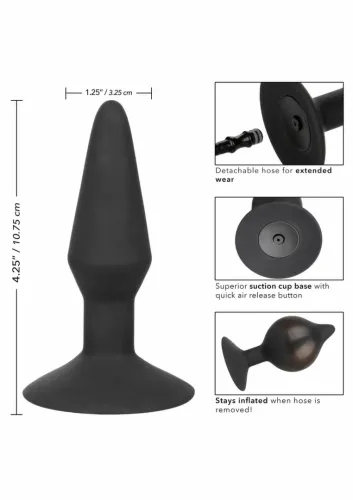 calexotics medium inflatable plug silikonowy, średni, z pompką i zaworem na Arena.pl