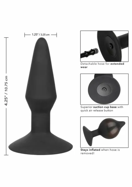 calexotics medium inflatable plug silikonowy, średni, z pompką i zdjęcie 4