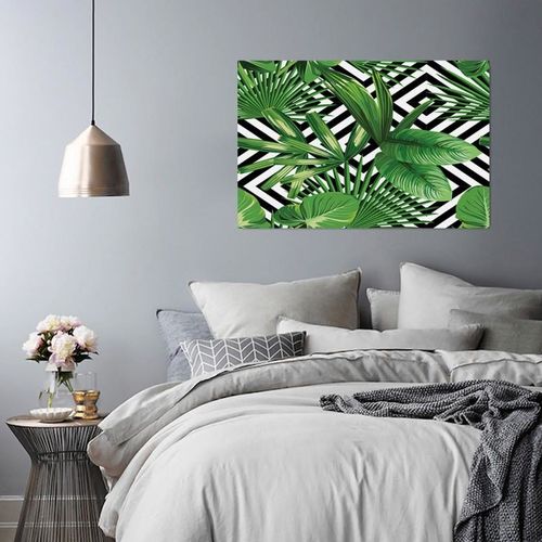 Deco Panel, Liściasta kompozycja 80x60 na Arena.pl