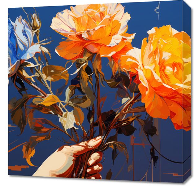 Obraz 60x60cm Żywy Uścisk zdjęcie 1