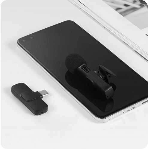 2x Mikrofon Bezprzewodowy Krawatowy USB-C Klips Android Streaming Live Vlog na Arena.pl