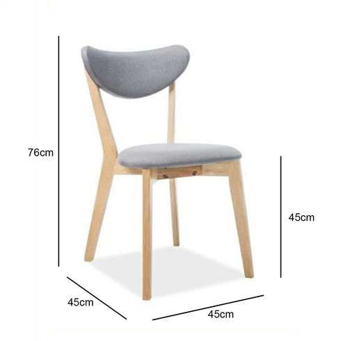 Krzesło Brenda - dąb/szary na Arena.pl