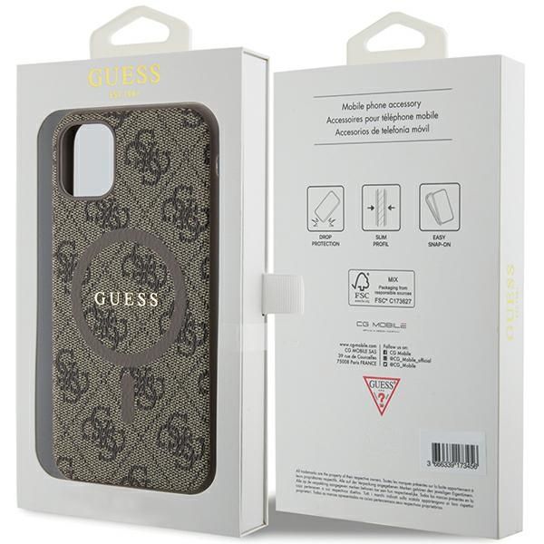 Etui Guess do iPhone 11, iPhone XR, Brązowy, MagSafe zdjęcie 8