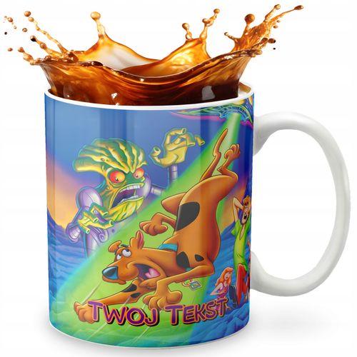 KUBEK 330ml GRAFIKA PREZENT ŚWIĘTA WZÓR - BAJKA SCOOBY DOO + IMIĘ na Arena.pl