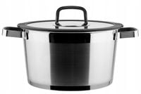 Garnek 18/10 z pokrywką VINZER MODERNO 5,4 L 24 cm 50074