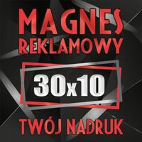 Magnesy reklamowe na samochód auto reklama magnetyczna 30x10 cm