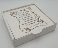 pudełko białe dziadek 21 x 21 x 5,5 cm