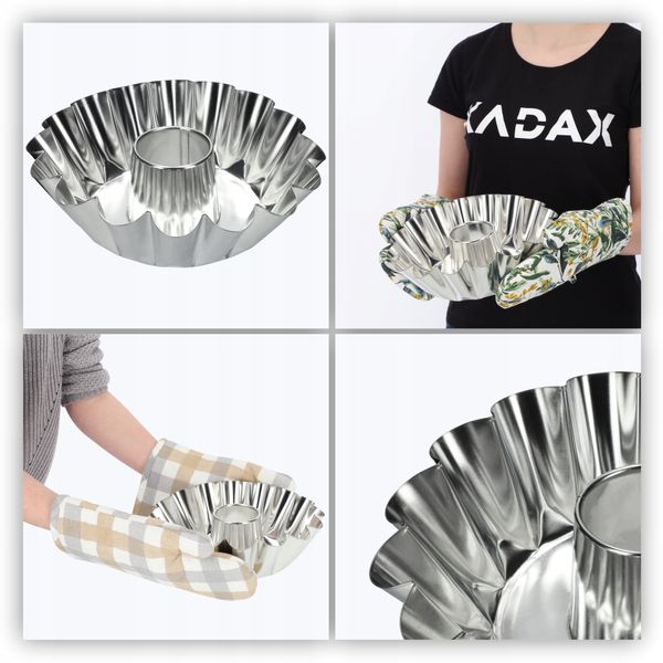 FORMA BLACHA Z KOMINEM DO PIECZENIA BABKI 25cm zdjęcie 6