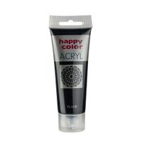 FARBA AKRYLOWA 75ML CZARNA HAPPY COLOR
