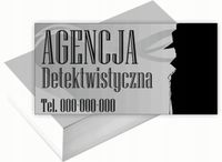 Wizytówki firmowe 100szt DUŻO WZORÓW do wyboru AGENCJA DETEKTYWISTYCZNA