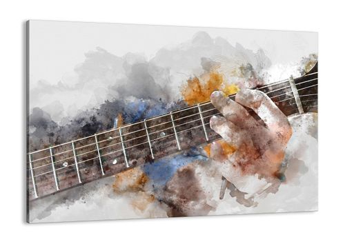 Obraz Na Płótnie - Muzyka Gitara Artysta - 100X70 Cm - Aa100X70-3448 na Arena.pl
