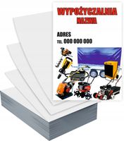 Ulotki A6 5000 szt firmowe reklamowe WYPOŻYCZALNIA + PROJEKT GRATIS