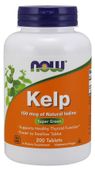 NOW FOODS Kelp (naturalny Jod) - Morszczyn Pęcherzykowaty (200 tabl.)