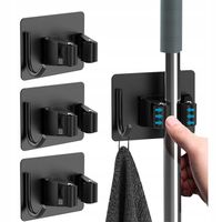 8x UCHWYT WIESZAK SAMOPRZYLEPNY NA NARZĘDZIA MIOTŁY MOPY KUCHNIA GARAŻ