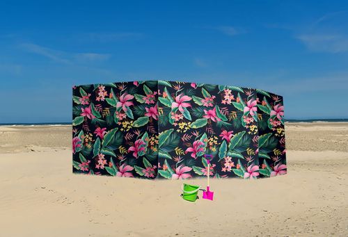 PARAWAN PLAŻOWY Letnie kwiaty z indywidualnym napisem 5 PANELI 44.5 na Arena.pl