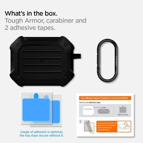 Spigen Tough Armor Airpods Pro Black na Arena.pl