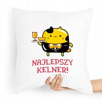 Poduszka Prezent Dla Kelnera Najlepszy Kelner Z Nadrukiem Ze Zdjęciem