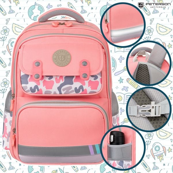 plecak ptn ps2-6081 pink zdjęcie 3