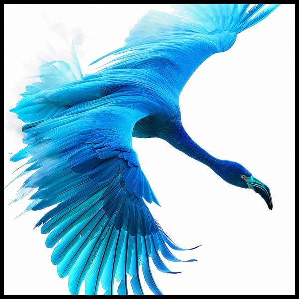 Plakat 70x70cm Błękitny Lot zdjęcie 2