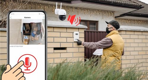 BEZPRZEWODOWA KAMERA WIFI OBROTOWA 4xZOOM FULLHD 2Mpx ZEWNĘTRZNA IR LED na Arena.pl