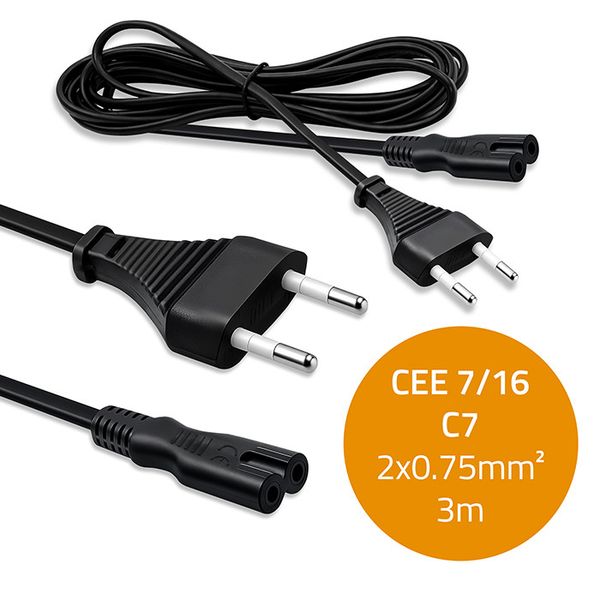 Qoltec kabel zasilający C7/7/16 3m zdjęcie 7