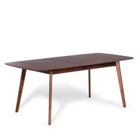 Stół do jadalni rozkładany 150/190 x 90 cm ciemne drewno MADOX