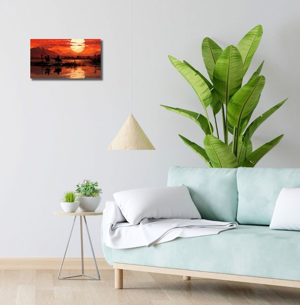Obraz 40x20cm Zachód Słońca na Prerii zdjęcie 2