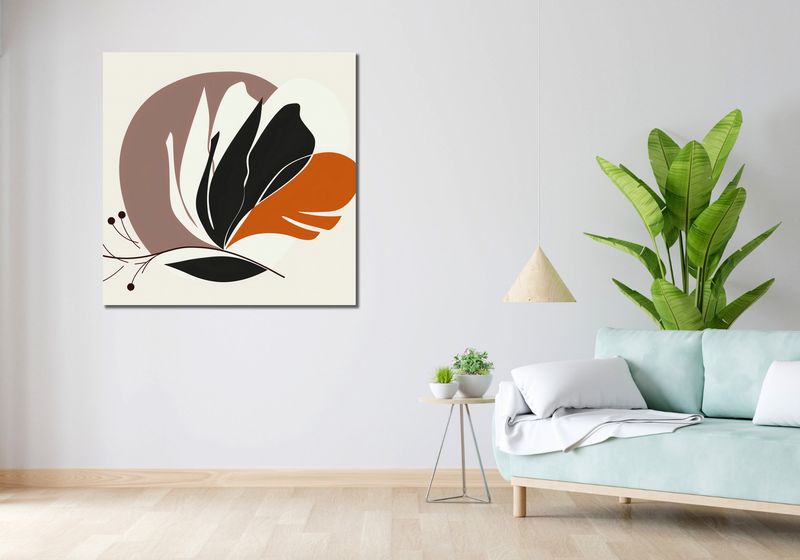 Obraz 100x100cm Elegancja Roślinna zdjęcie 2