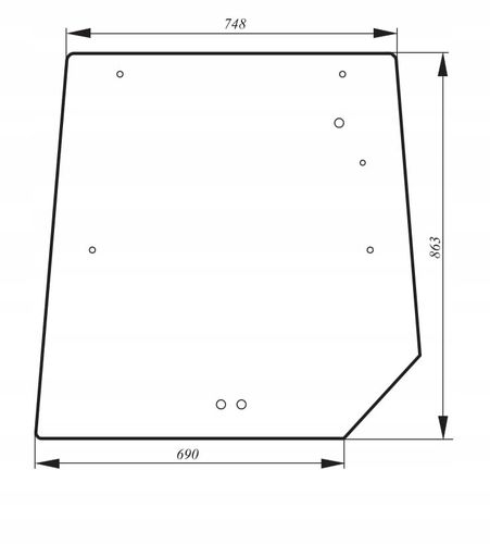 Szyba tylna Massey Ferguson SERIA 6100, 6110 6120 na Arena.pl