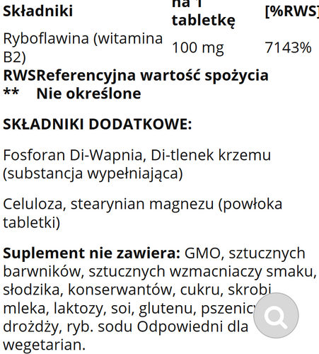 Nature's Bounty Witamina B2 100 mg 100 tabletek na Arena.pl