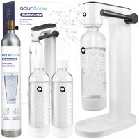 SATURATOR DO WODY GAZOWANEJ 2X BUTELKA NA WODĘ NABÓJ CO2 CYLINDER AQUAFLOOW