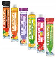 Elektrolity Multi Mix MBM 6 smaków 6 rodzajów 120 tabletek
