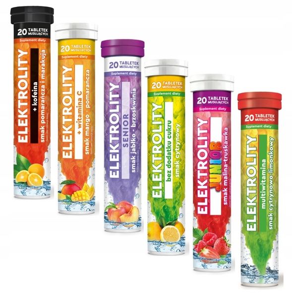 Elektrolity Multi Mix MBM 6 smaków 6 rodzajów 120 tabletek zdjęcie 1