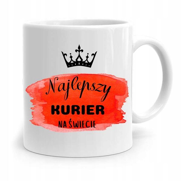 Kubek Prezent Dla Kuriera Najlepszy Na Świecie Z Nadrukiem Ze Zdjęciem zdjęcie 1