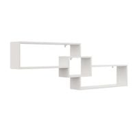 Półka ścienna na książki, dekoracje, 159x18x54 cm, biały, mat | TYLETEGOTU