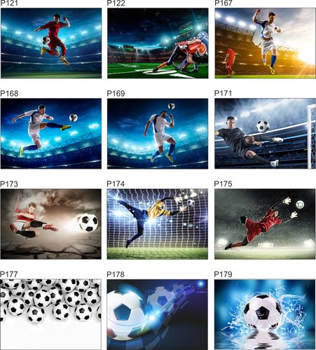 Fototapeta 3D piłka nożna mu cegła 200x130 FLIZ na Arena.pl