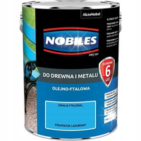 NOBILES FTALONAL FTALOWA DO DREWNA I METALU LAZUROWY PÓŁPOŁYSK 5L