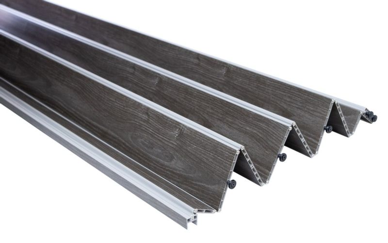 Drzwi harmonijkowe 001P DĄB GRAFIT MAT - 80 cm zdjęcie 4