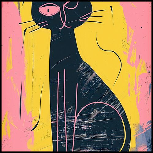 Plakat 100x100cm Kontrastowa Kotka na Arena.pl