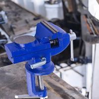 IMADŁO ŚLUSARSKIE OBROTOWE 360 Z KOWADŁEM ŻELIWNE STOŁOWE MOCNE SOLIDNE