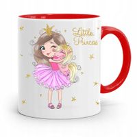 Kubek Czerwony Dzień Dziecka Little Princess Z Nadrukiem Ze Zdjęciem