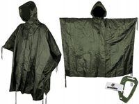 PELERYNA PRZECIWDESZCZOWA PONCHO Pałatka MIL-TEC RIP-STOP OLIVE +Gratis
