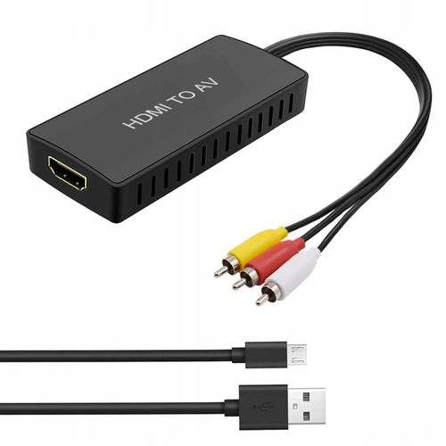 Konwerter Adapter Obrazu Z HDMI Na AV RCA PAL/NTSC Adapter na Arena.pl