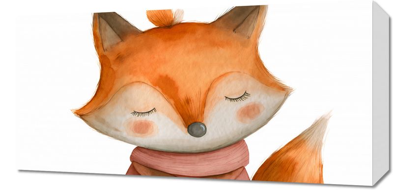 Obraz 60x30cm Czarujący Lisek zdjęcie 1