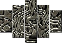 105CM 150CM ZEGAR 5 ELEM NASZA ABSTRAKCJA DRUK OBRAZ