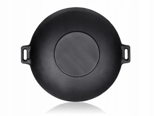 PATELNIA ŻELIWNA WOK Garnek duża ciężka 36,5 cm na Arena.pl