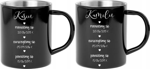 Kubek metalowy z grawerem PREZENT dla nauczyciela na Arena.pl