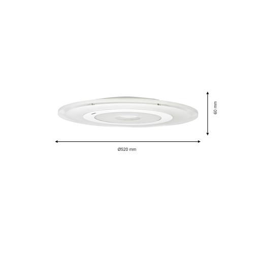 Plafon VOLTA 36W LED + PILOT na Arena.pl